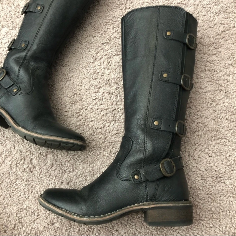 Botas Kickers Mujer Talla EU 36 US 5 Marrón Oscuro Hebilla Foto 3 de 4