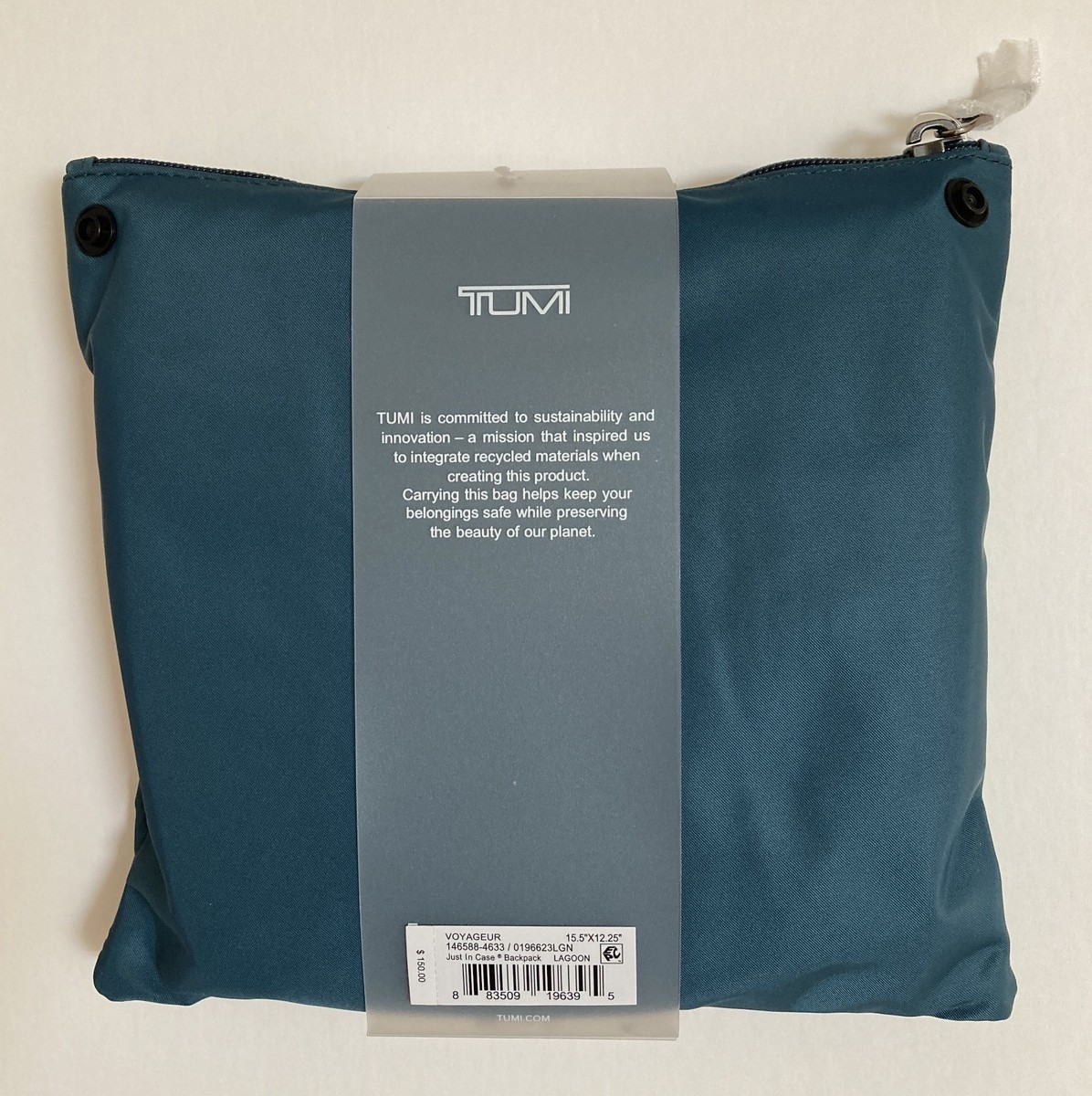 NWT Tumi Voyageur Just In Case Packable Travel Backpack Lagoon | eBay