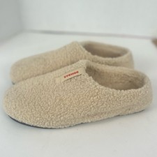 Bombas Sunday Sherpa Slippers Women  s 10 Creamy Beige Slip On Comfort Cozy