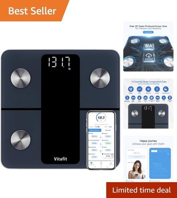 Smart Body Weight Scale 400lb Capacity with 0.1lb Accuracy and App Sync