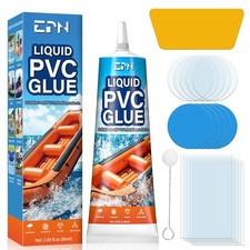 EPN Air Mattress Patch Kit, Waterproof Vinyl Pool Repair 80ML 1, Clear
