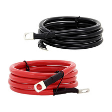 6 AWG Battery Cable 4FT 6 Gauge Pure Copper Battery Inverter Cables with 5/16 in