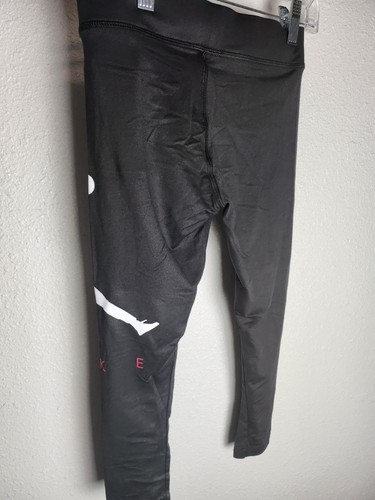 Nike Jordan Girl’sLeggings Youth Size L 12-13 Yrs 45b792-K25 BLK NWT MSRP $30 - Picture 1 of 6