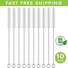 10Pcs Straw Cleaner Brush Extend 12 inch Extra Wide 12mm dia Pipe Cleaners Extra