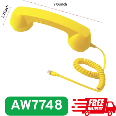 2026 Retro Style Handset, klassischer Telefonhörer für Smartphones Typ C