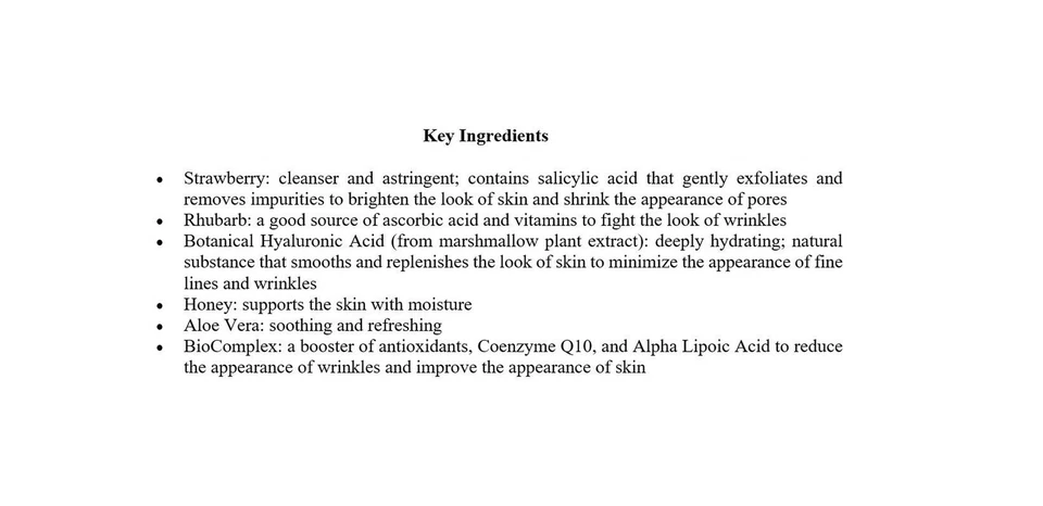 Suero hialurónico de ruibarbo fresa Eminence, 1 onza 1 fl oz (paquete de 1) Foto 2 de 2
