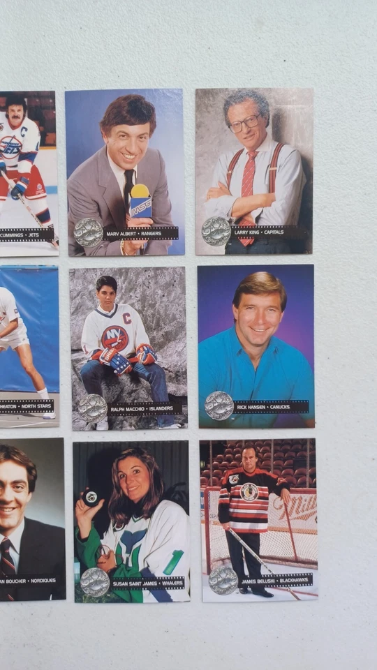 1991-92 Pro-Set Platinum Hockey Celebrity Captains Complete Set Fred Rogers NHL - Image 3 of 4