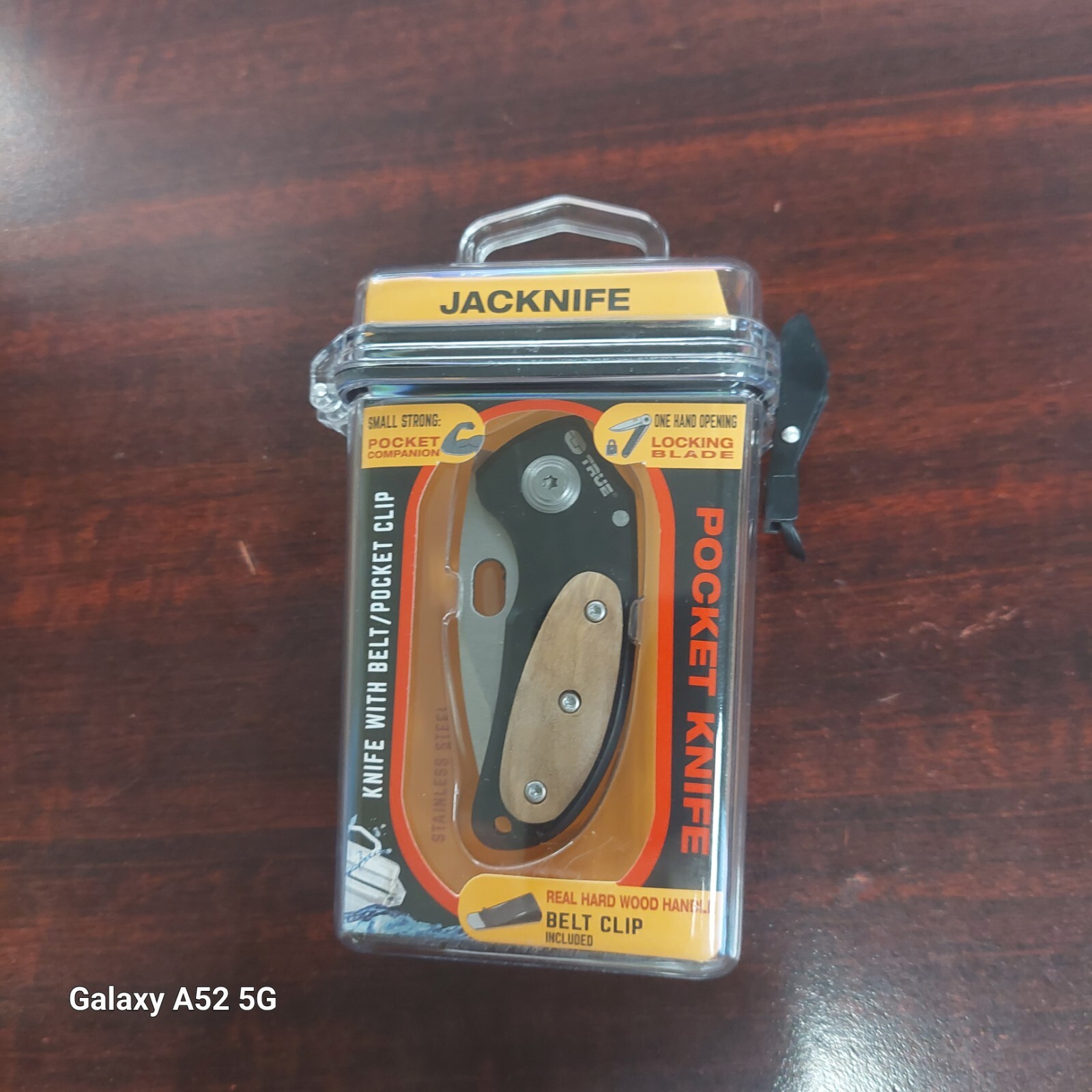 TU576 TRUE UTILITY JACKNIFE POCKETKNIFE ONE HAND OPENING, REAL HARD