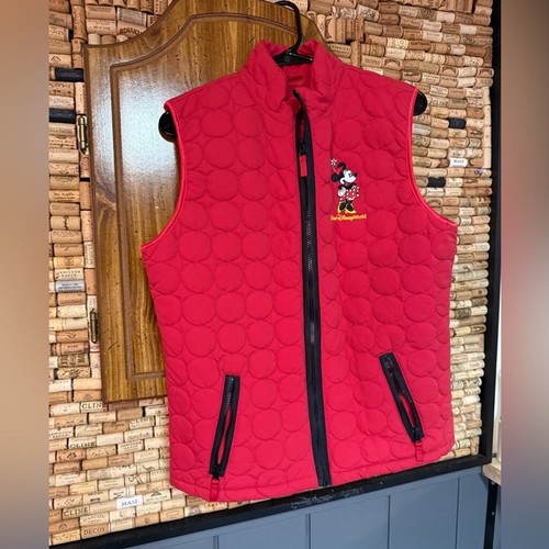 Disney World Disney Parks Minnie Mouse full zip quilted vest size XL - Picture 2 of 6