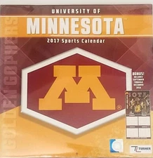 University of Minnesota Golden Gophers 2017 Sports Calendar 