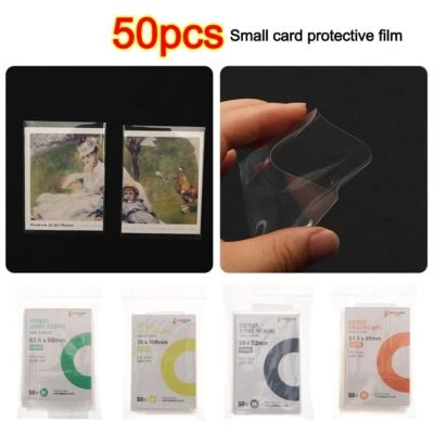 50pcs Clear Kpop Card Sleeves 3 Inch CPP HARD Photocard