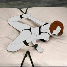 Bondage Bed Restraint set Handcuffs Ankle Cuffs Slave Cosplay BDSM for Couples