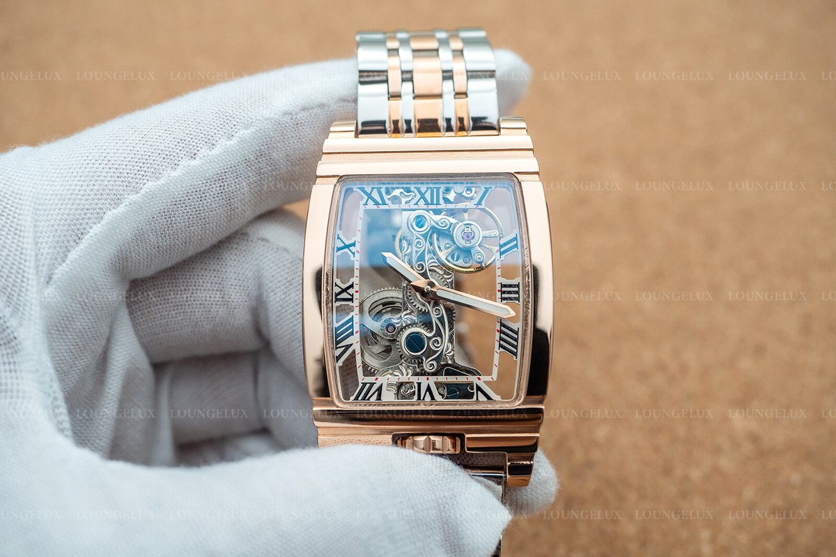 Orologio Meccanico Manuale Uomo Ponte Oro Rosa - Acciaio Inox - Foto 4