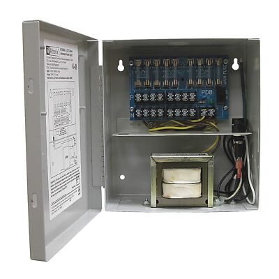 ALTRONIX CCTV Power Supply 8 Fused Outputs 24/28VAC 3.5A 115VAC BC100 Enclosure