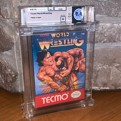 New NES Tecmo World Wrestling 1990 Factory Sealed WATA 9.4 Graded Game 