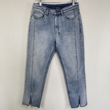 Tsubi Jeans Womens 28 Panel Front Split Hem A...