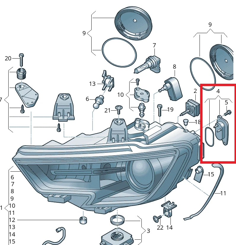Genuine LED DRL Daytime Running Lights Control Module Ballast For Peugeot 308 T9 - Image 3 of 3