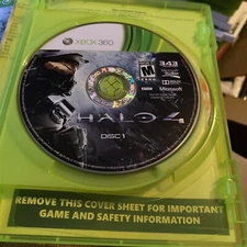 Halo 4 (Microsoft Xbox 360, 2012)  Disc And Case