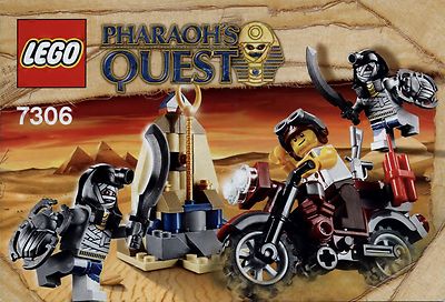 Lego Pharaoh´s Quest # 7306 Golden Staff Guardians -Bauanleitung (keine Steine!)