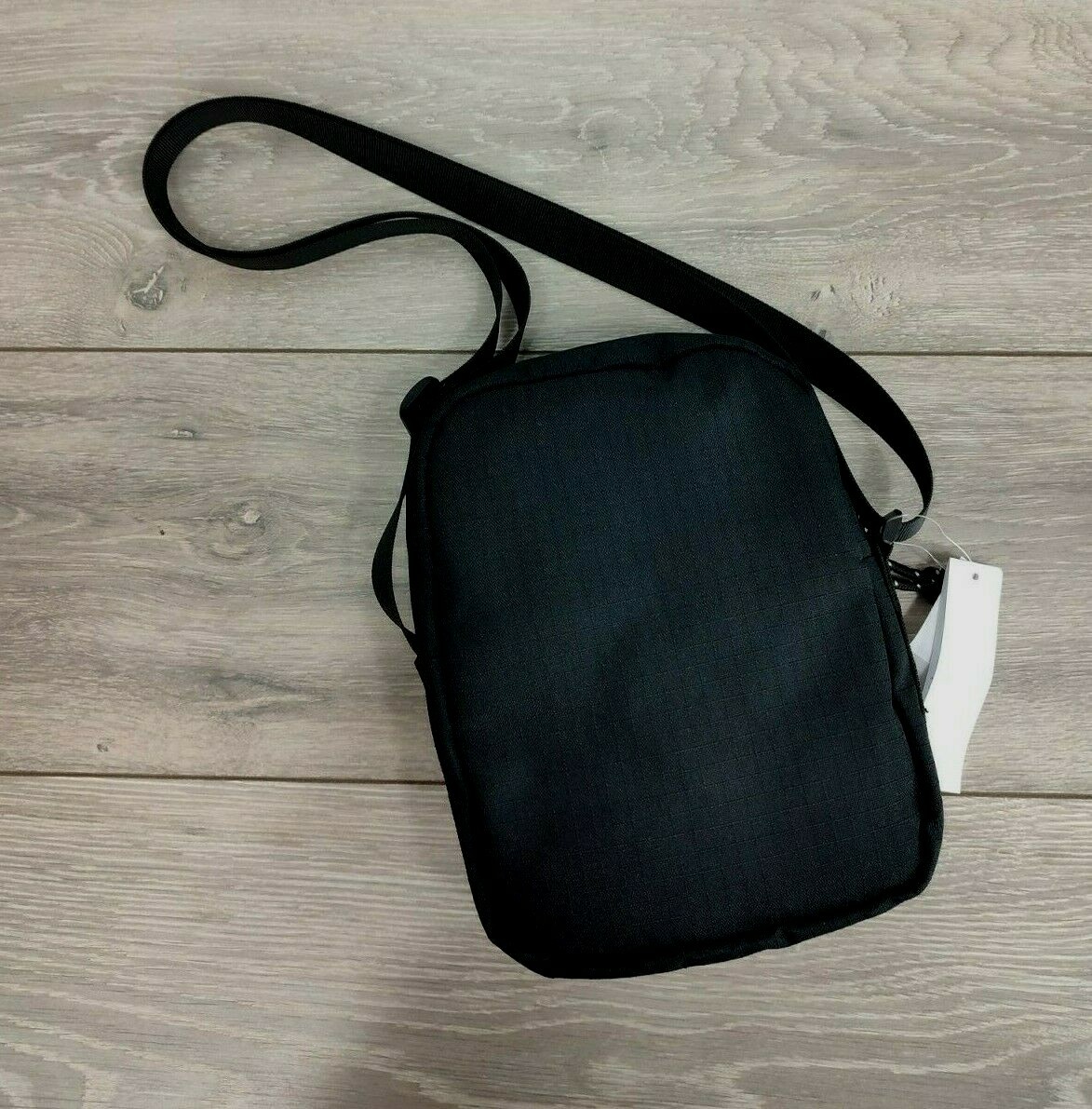 TOPMAN Mens Messenger Bag Cross Body Black Shoulder Bag Utility Black