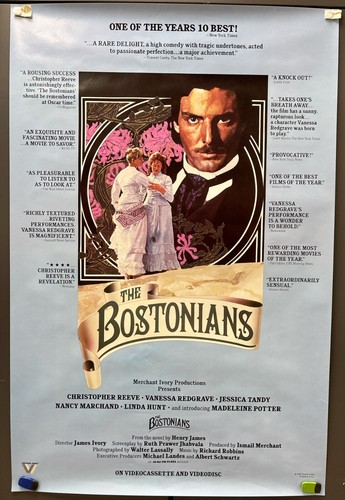 The Bostonians, Film Poster, 1984, Christopher Reeve, Vanessa Redgrave