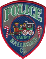 SANTA'S RAILROAD POLICE DEPARTMENT SHOULDER PATCH
