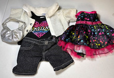 Build a Bear Girl Bear Sweater Top Dress Pants Purse Clothes Clothing Lot