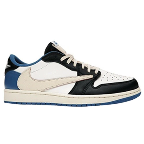 Jordan 1 Retro x Fragment Design x Travis Scott Low Blue