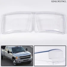 Fit For 07-14 Chevy Silverado Replacement Extra Clear Headlight Lamp Lens Cover