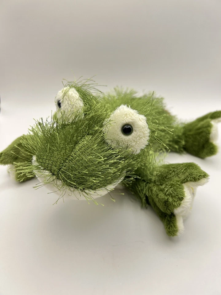Ganz Webkinz Green Fuzzy Frog Plush Stuffed Animal Collectible Toy 7.5” - Image 2 of 4