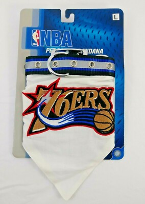 NBA Basketball Pet Collar Bandana Dog Cat Philadelphia 76ers Large  NEW!