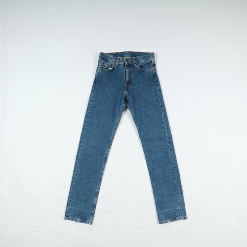 Jeans Levi's 571 Slim Fit élastique - Taille Basse Femme - W27 L34 - Occasion Très Bon état