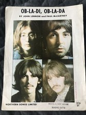 The Beatles 1968 Ob-La-Di Ob-La-Da Northern Songs Ltd. Sheet Music (UK)