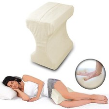 MEMORY FOAM LEG PILLOW ORTHOPAEDIC PILLOW BACK HIPS KNEE SUPPORT & COVER