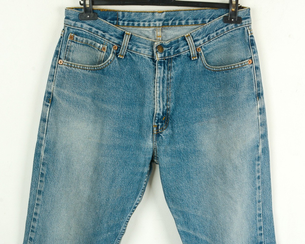LEVI'S 581 06 Vtg Mens W34 L32 Regular Straight Jeans Denim