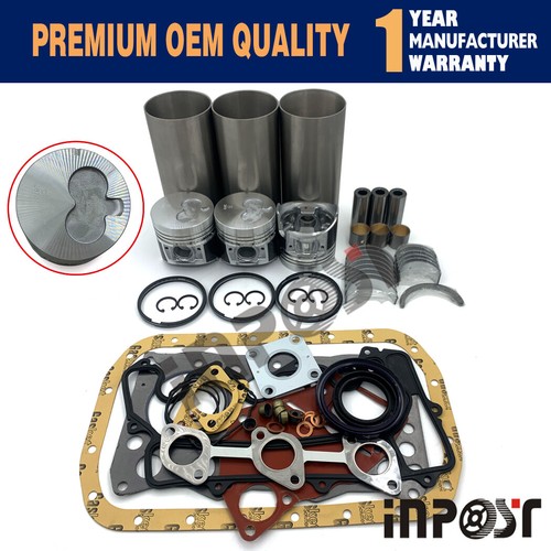 Isuzu 3LD1 Overhaul Kit - Oversize +0,50mm Kolbensatz & Dichtungsset - Komplettes Überholungsset