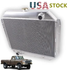 3-Row Full Aluminum Radiator For 1966-1979 Ford F100 F150 F250 F350 Bronco Truck