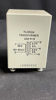 FLORIDA Trafo (1212-K-13) vollgeschirmt Pri - 115, Sek. - 2 x 6,3V @ 2A