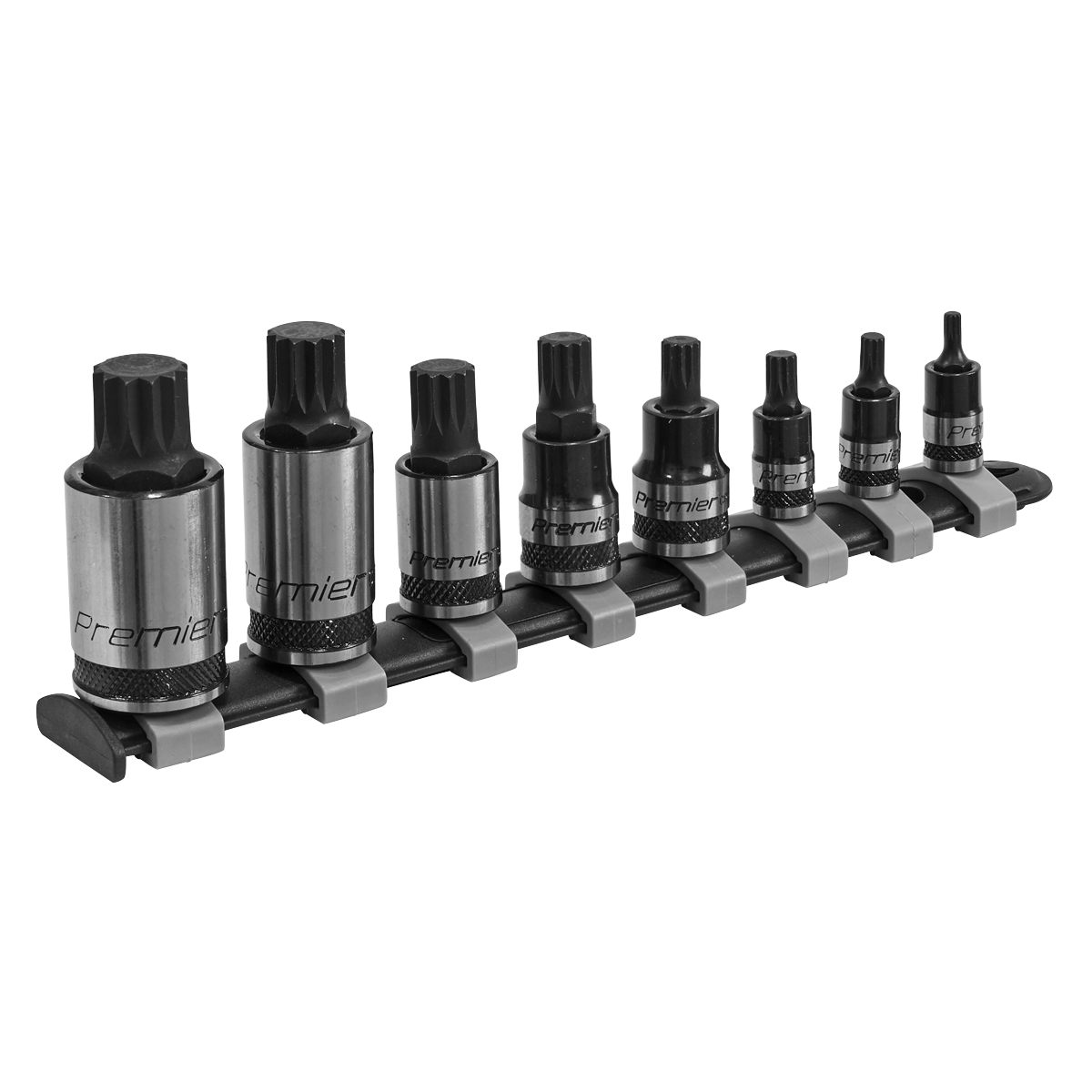 Sealey AK6214B Spline Socket Bit Set 8pc 1/4