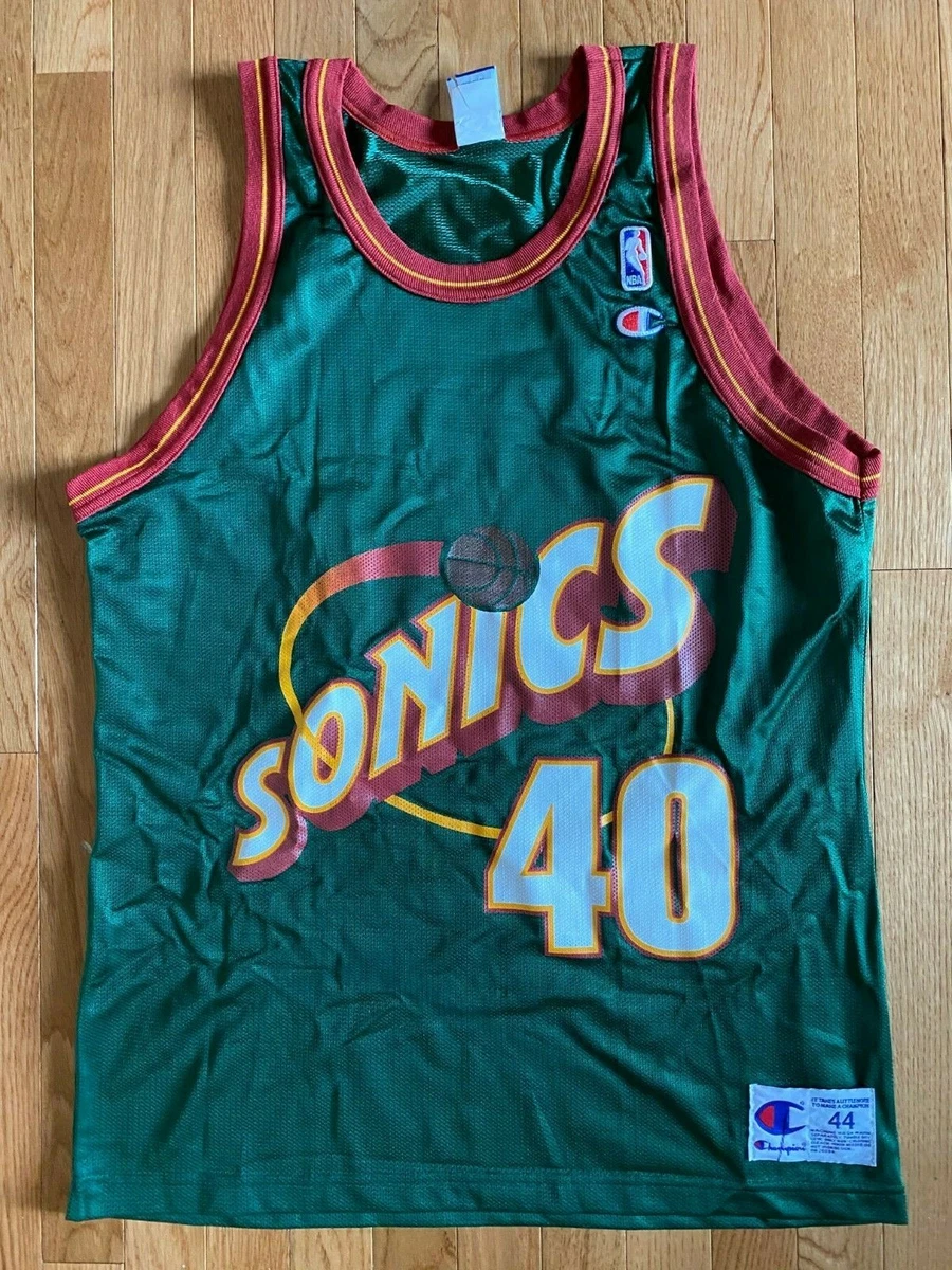 Vintage Seattle SuperSonics Shawn Kemp Champion Basketball Jersey