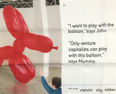 NWT Third Drawer Down Tea Towel I Want to Play with the Balloon Gallery Visit