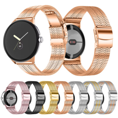 For Google Pixel Watch 1 2  Replacement Metal Strap Stainless Steel Watch Band