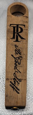 TEMPLETON RYE Beer tap handle ''The good stuff' whiskey stave Iowa New Bourbon