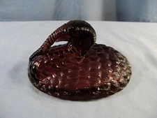 L.G. Wright Amethyst Purple Glass Turkey Covered Candy Dish LID ONLY
