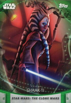 Women Of Star Wars Green [99] Base Card #77 Shaak Ti