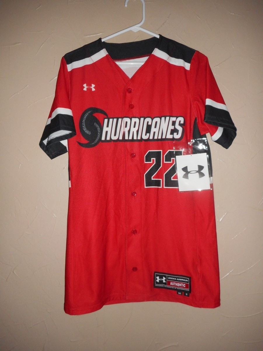 Under Armour SS Softball BF JERSEY Top Shirt SZ SMALL Red