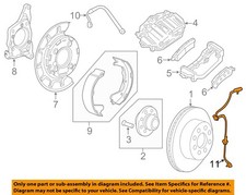 GM OEM ABS Anti-lock Brakes-Rear Speed Sensor 22827364