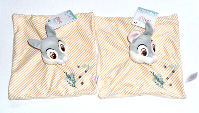 NEU 2 Disney Baby Simba Toys Hasi Hase Klopfer Thumper Schmusetuch Schnuffeltuch