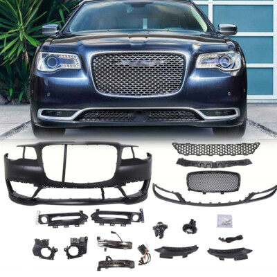 Front Bumper Cover Assembly Kit For Chrysler 300C 300 C SRT8 Primed Black