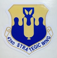 USAF 43rd Strategic Wing Sticker Waterproof D966